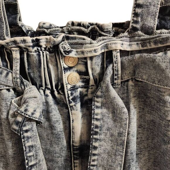 Fashion To Figure NWT Paperbag Stonewash Overall Suspender Pants Size 20 - Picture 5 of 10